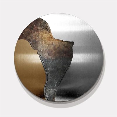 Op maat gemaakte metalen ronde decoratieve schilderkunst Hotel villa ingang renovatie