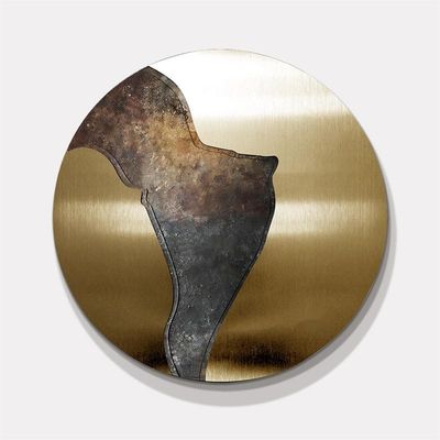 Goede prijs Gepoetste antieke koperen wanddecoratie kunstwerk voor hotel lobby ingang uitzicht terras online