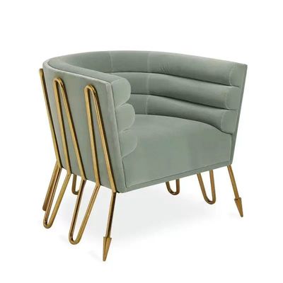 Moderne Noorse stijl Star Hotel Fluwelen fauteuil voor lounge receptie