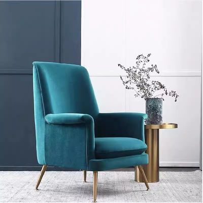 Scandinavische eenvoudige hotel fluweel eenpersoonsbank