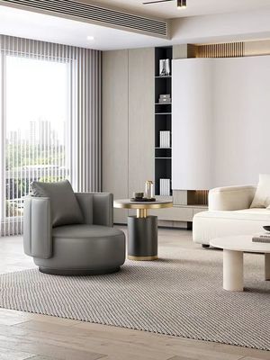 Moderne hotel minimalistische stijl Echte leer eenpersoonsbank voor de receptie
