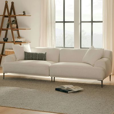 5 sterren hotel luxe modulair linnen stof wit sectioneel sofa voor kamer