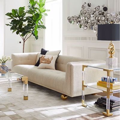 Hotelstof Lederen 3 zitplaatsen Sofa Op maat gemaakte luxe hotelmeubelen
