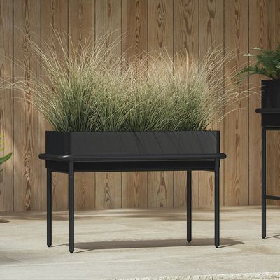 5 sterren hotel luxe outdoor zwart metaal bloempot