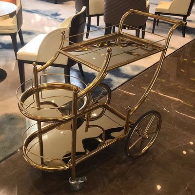 Goede prijs Vijfsterren Hotel Restaurant Voedsel Trolley Wijn Trolley Mobiele Trolley online